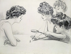 Gibson_girls_magnifying_glass_by_charles_dana_gibson_preview